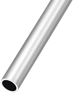 METALLIXITY 6063 Aluminum Tube (12mm OD x 10mm ID x 250mm L), Aluminum Round Tubing - for Home Furnishing, Machinery, DIY Handicraft