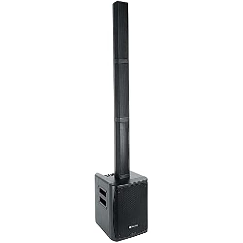 Rockville Titan Portable Array Battery Powered PA Speaker with 8" Subwoofer