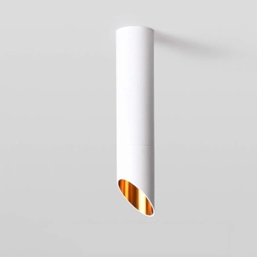 Faretto da soffitto a LED da Superficie, Bianco, antiriflesso, Lampada Aent, faretto da Superficie Rotondo, COB, Compatibile con corridoio, corridoio, Galleria, Cucina, Soggiorno (Bianco)