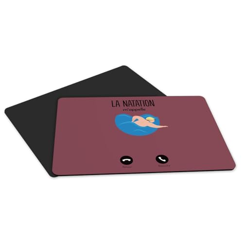 Set de table de natation en caoutchouc de qualité supérieure rouge grand format