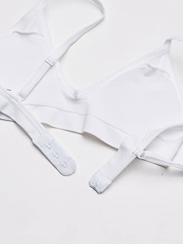 Maidenform Girl Big Girls' Slim Bra V-Neck Seamless, White, Small4