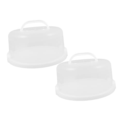 iplusmile 2 Piezas Ahorrador Party Cake Carrier tortenkarton taper para pasteles PP Transparent