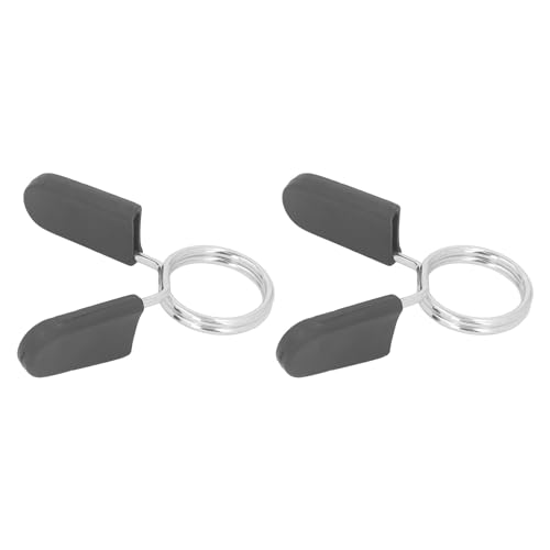Dumbbell Spring Clip Easy to Use 2 Pack 30mm Steel Strong Grip Dumbbell Spring Clip for Barbell