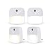veilleuse LED cable électrique 【LOT de 4 Lampe Nuit 】2 Couleurs 2 Blanc Froid 2 Blanc Chaud Capteur de Lumière automatique ,Eclairage chambre bébé, ,cuisine ,séjour....
