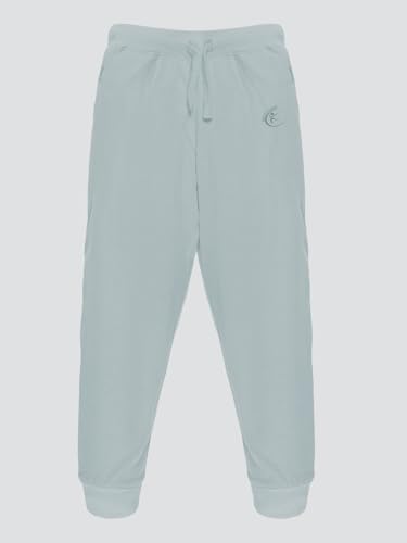 Image of KiddoPanti 100% Cotton Track Pants for Boys & Girls | Soft Single Jersey Fabric | Elastic Waist with Drawcord | Full Length with Rib Hem & Pockets | Joggers for Kids