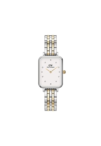 Daniel Wellington 5-Link Collection Reloj Para Mujer, Plata Y Oro Blanco, 20x26 Daniel Wellington 5-Link Collection Reloj Para Mujer, Plata Y Oro Blanco, 20x26