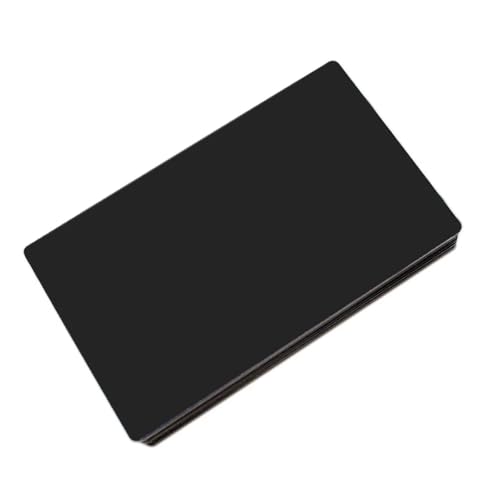 10 �̃u�����N���^���J�[�h 100x60x1mm �z�Ɏ_���A���~�j�E���v���[�g DIY ��������p(Black,80X40X1mm)