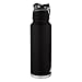 Coleman Autoseal FreeFlow Stainless Steel Water Bottle, Black, 40 oz