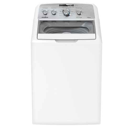 Mabe Lavadora Automática, 19 kg, Carga Superior, Tecnología Aqua Saver, Ciclo Sanitizador, 112 x 68 x 68 cm, Blanca