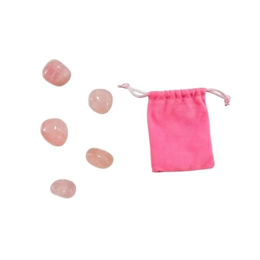 Piedra Natural Cuarzo rosa- 5 Cristales Pulidos con Propiedades Energéticas, piedra cuarzo rosa (Cuarzo Rosa, 5 PCS)