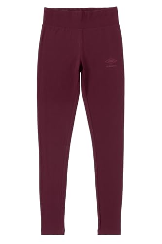 Umbro Leggings Donna Cotone Elasticizzato 32228 (IT, Testo, L, Regular, Regular, Standard, Cherry laquer)