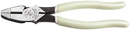Klein Tools D20009NEGLW Side Cutter Linemans Pliers Cut ACSR, Screws, Nails, Hard Wire, 9-Inch Hi-Viz Pliers