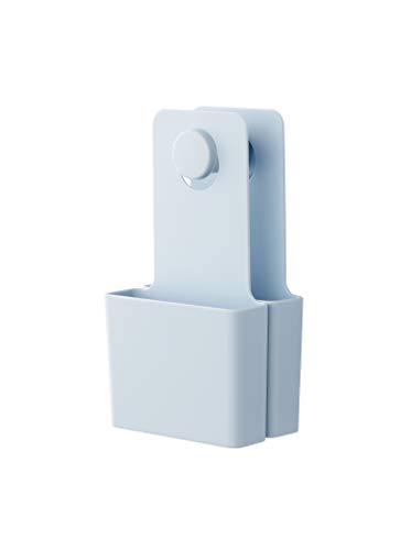 ライクイット 壁掛け フック 壁に取り付けられるフックとポケット ブルー フック:幅4.5x奥6.5x高4.5cm / ポケット:幅13.1x奥4.1x高23.5cm On The Wall 日本製 OTW-05