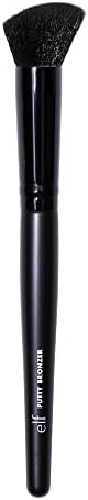 e.l.f. Putty Bronzer Brush, Angled Makeup Brush For Contour & Highlight, Made For The e.l.f. Putty Bronzer, Flawless Sanitary Application
