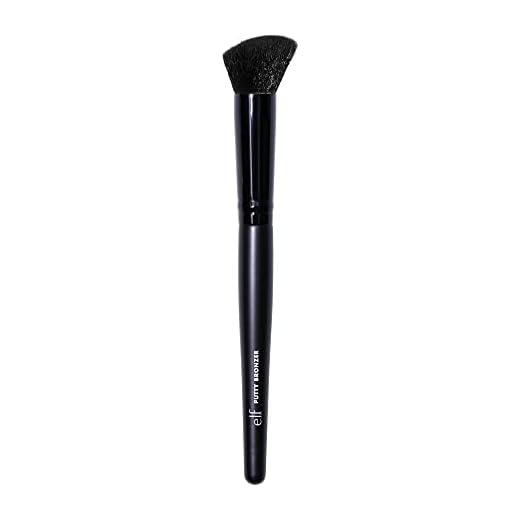e.l.f. Putty Bronzer Brush, Angled Makeup Brush For Contour & Highlight, Made For The e.l.f. Putty Bronzer, Flawless Sanitary Application