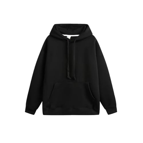 Men's High Street Fleece Lined Hoodie Loose Fit Couple's Style Spring