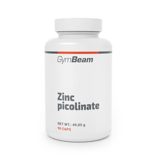 GymBeam Zinkpicolinat (Kapseln) Fürs Immunsystem Zinkpicolinat mit hoher Bioverfügbarkeit für Haut Und Testosteron mit 15 mg Zink vegan unterstützt gesunde Haare Nägel und Knochen 90 Kapseln