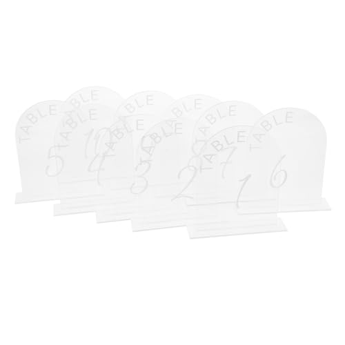 HANABASS Set of 10 Acrylic Table Number Holders Wedding Reception Centerpiece Baby Shower Table Numbers 1-10