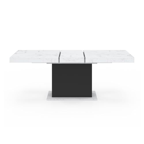 Table à manger extensible Eden marbre 6-10pl IDMarket