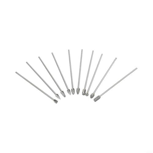 Set de 10 fresas rotativas de carburo sólido 3x6x100mm miniatura 1