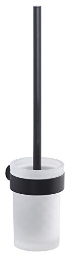 Gedy pirenei Porte-Brosse WC de Mur, Laiton, Noir, 8,5 X 10,9 X 36,5 Cover