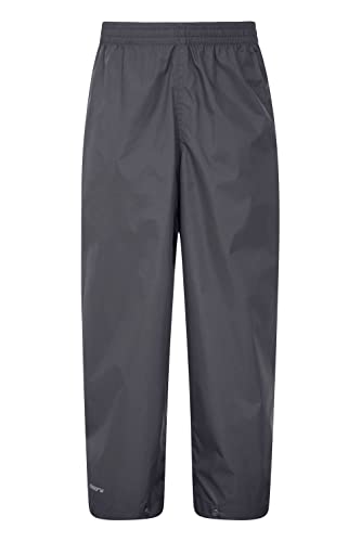 Mountain Warehouse Pakka Kids Waterproof Rain Pants -For Boys & Girls Black 13-14 Years #TOP28