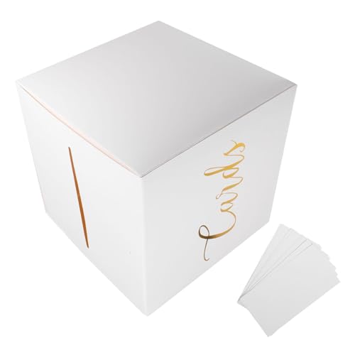 ABOOFAN 1 set Elegant Wedding Card Storage Box with Greeting Cards Envelope Box Graduation and Special Events for Reception Decor and Theme Atmosphere