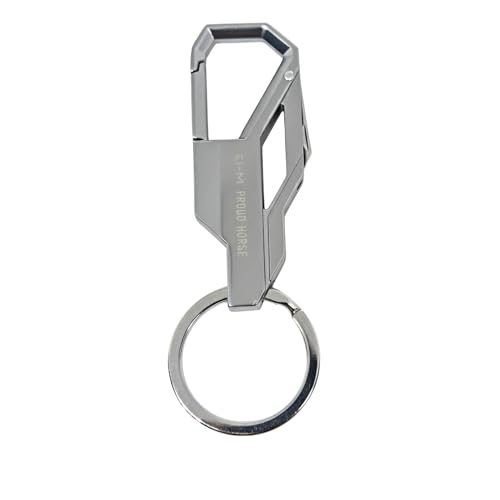 Image of THE MEN THING - Stylish Multicolor Stainless Steel Keychain for Men & Boys (Phantom Grip - Steel)