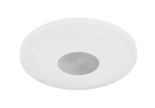WOFI 998501066000 Plafonnier, Plastique, Integriert, 18 W, Weiß, Ø: 34 cm