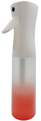 DONNA Continuous Mist Spray Bottle 10oz, Ultra Fine Gradient Water Atomizer for Hair Styling, Plants, Skincare, Cleaning, Refillable Empty Misting Tool for Salons, Pink