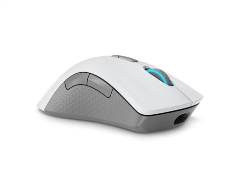 Image of Lenovo Legion M600 RGB Wireless Gaming Mouse - 16,000 DPI, 9 Programmable Buttons, 200-Hour Battery Life, 50-Million Clicks Durability - Ambidextrous Computer Mouse (Stingray)