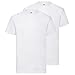 Produktbild Fruit of the Loom Doppelpack Herren T-Shirt 2er Pack + GRATIS MyShirt Stoffbeutel, Farbe:weiß, Größe:L