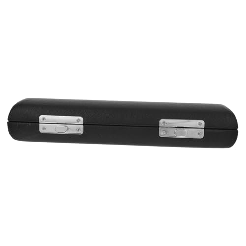 Yardwe Box Flute Storage Case Leather Box Durable Leather Material Lightweight Portable Musical Instrument Storage for Safe Flute Organization