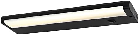 LUMILAND LED Cabinet Lighting 12 inch 6W 330LM, Warmwhite 3000K Under Cabinet LED Lights, Black