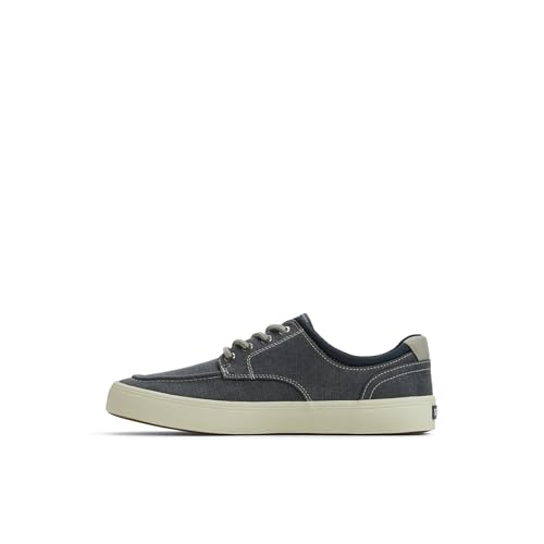 Sperry Men's Moc Stripe Sneaker, Navy Textile, 12