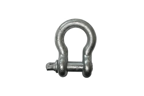 Indusco SH114IM01 Hot Dipped Drop Forged Galvanized Steel Screw Pin Anchor Shackle, 24000 lbs Working Load Limit, 1-1/4" Size - Thumbnail 3