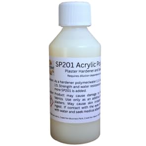 SP201 Acrylic Polymer - 250g (250ml) - Casting Plaster Strengthener and Water Proofer