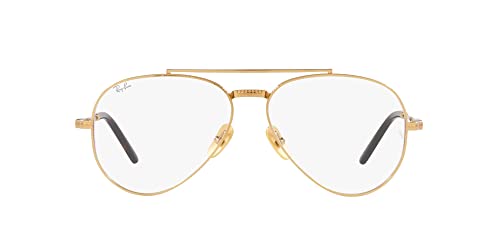 Image of Ray-Ban unisex-adult Rx8225v Aviator Titanium Pilot Prescription Eyewear Frames