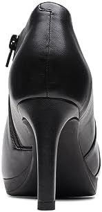 Clarks Women's Ambyr Hope Ankle Boot, Black Leather, 8.5 | Image 5
