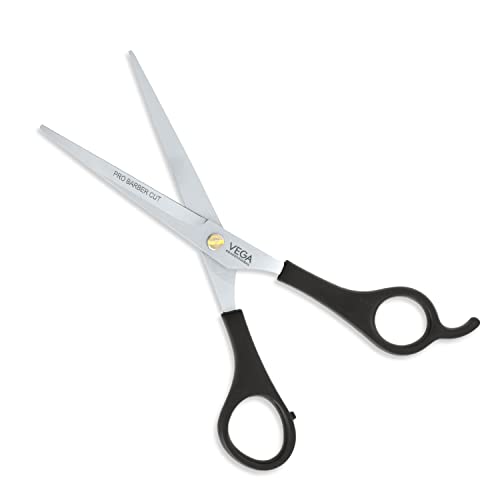 Image of VEGA PROFESSIONAL Pro Barber Cut 6.5 Inch Hair Cutting Scissor | Academy Line Stainless Steel Professional Hairdressing Scissors for Salon, Barber & Home Use | Sharp Smooth Blades (VPVSC-32)