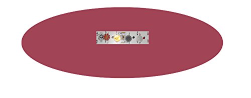 Poker Table Top - Premium Velvet Table Cover - Felt Poker Tablecloth Upgrade for 36, 48. Or 60 Inch Round Tables (red, 60 inch Round)