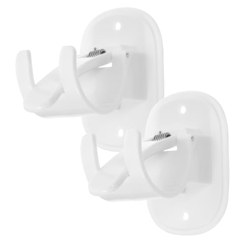 PRETYZOOM 2 Piezas magnético sin Soportes de Barra de Cortina de perforación Vara Curtain Rod Curtain Pole Soportes de Barra para Pared colgadores de Barra de Cortina el plastico