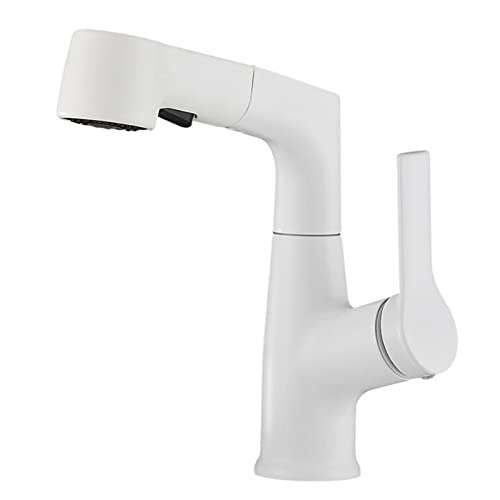 Grifo mezclador para lavabo con pulverizador extraíble de baño
