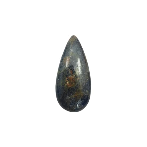 Kyanite mousse naturelle cabochon poire 35 carats pour fabrication bijoux artisanaux