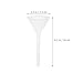 Alipis 12pcs 75mm Laboratory Plastic Funnels Set, Pp Material Scientific Filling Funnels with Triangular Design for Liquid Transfer and Powder Pouring in Lab and Industrial Use