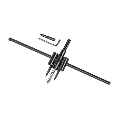 Fonowx Utensile da trapano a tazza per legno, fresa circolare regolabile, strumento per cartongesso, 300