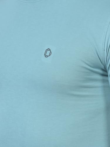 Image of Dollar Cotton Rich Fabric Solid Men's T-Shirt | Chest Logo Branding | Wide Array of Attractive Colours