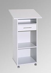 Schildmeyer Stehpult Möbelpartner 143924, Holzwerkstoff, lichtgrau, 60 x 109,4 x 50 cm