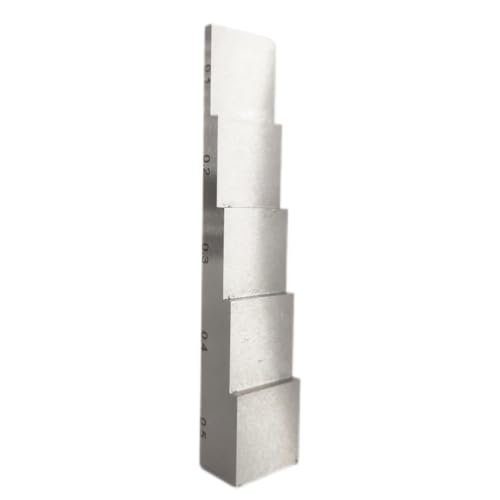 Bloque de calibración de 5 pasos de aleación de titanio 6AL4V para medidor ultrasónico de espesor miniatura 5