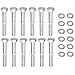 JEGS Intake Manifold Bolts | Fits Small Block Ford Engines | Includes (12) 5/16